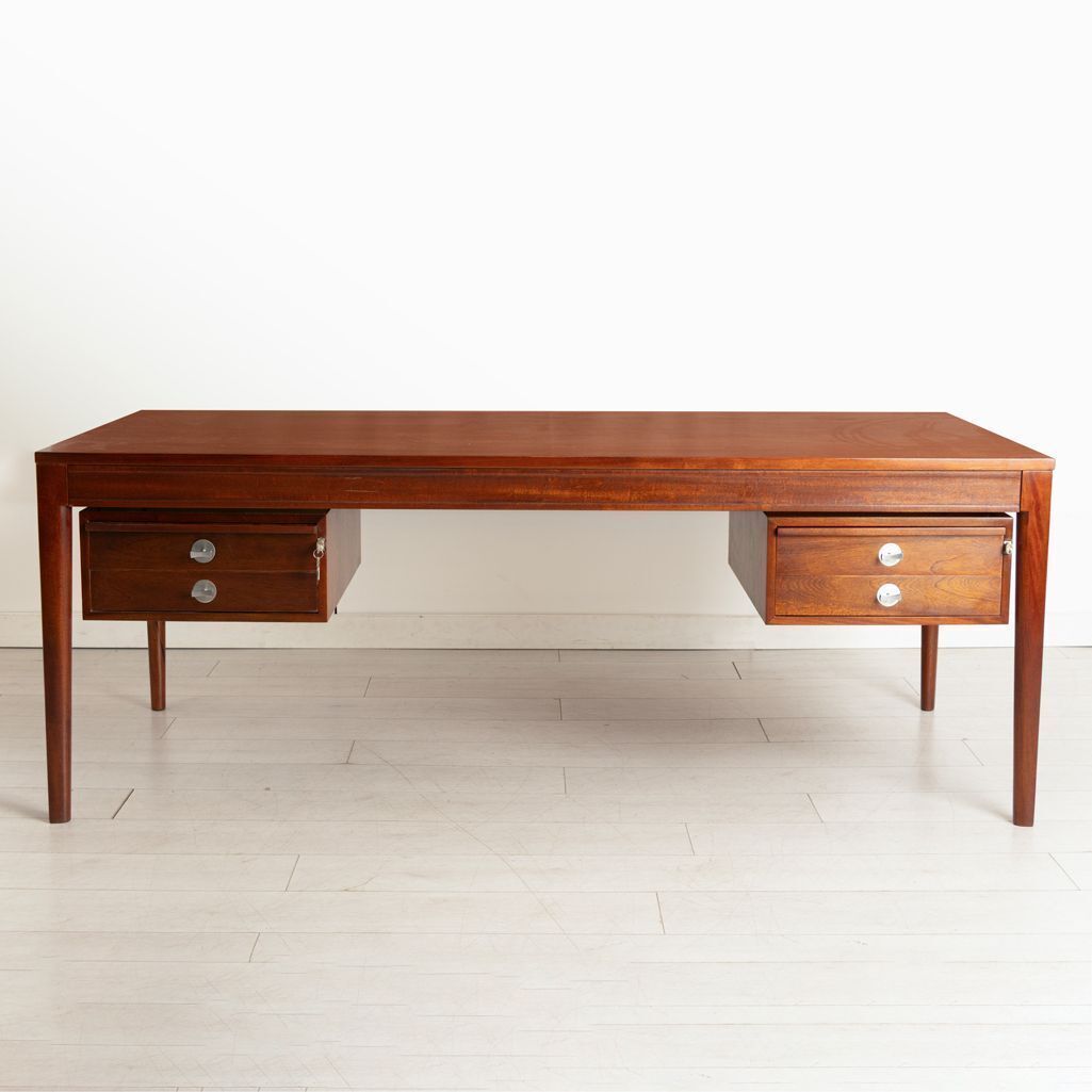 Diplomat Desk In Mahogany By Finn Juhl For France & Son / Cado, Denmark C.1965 photo furniture