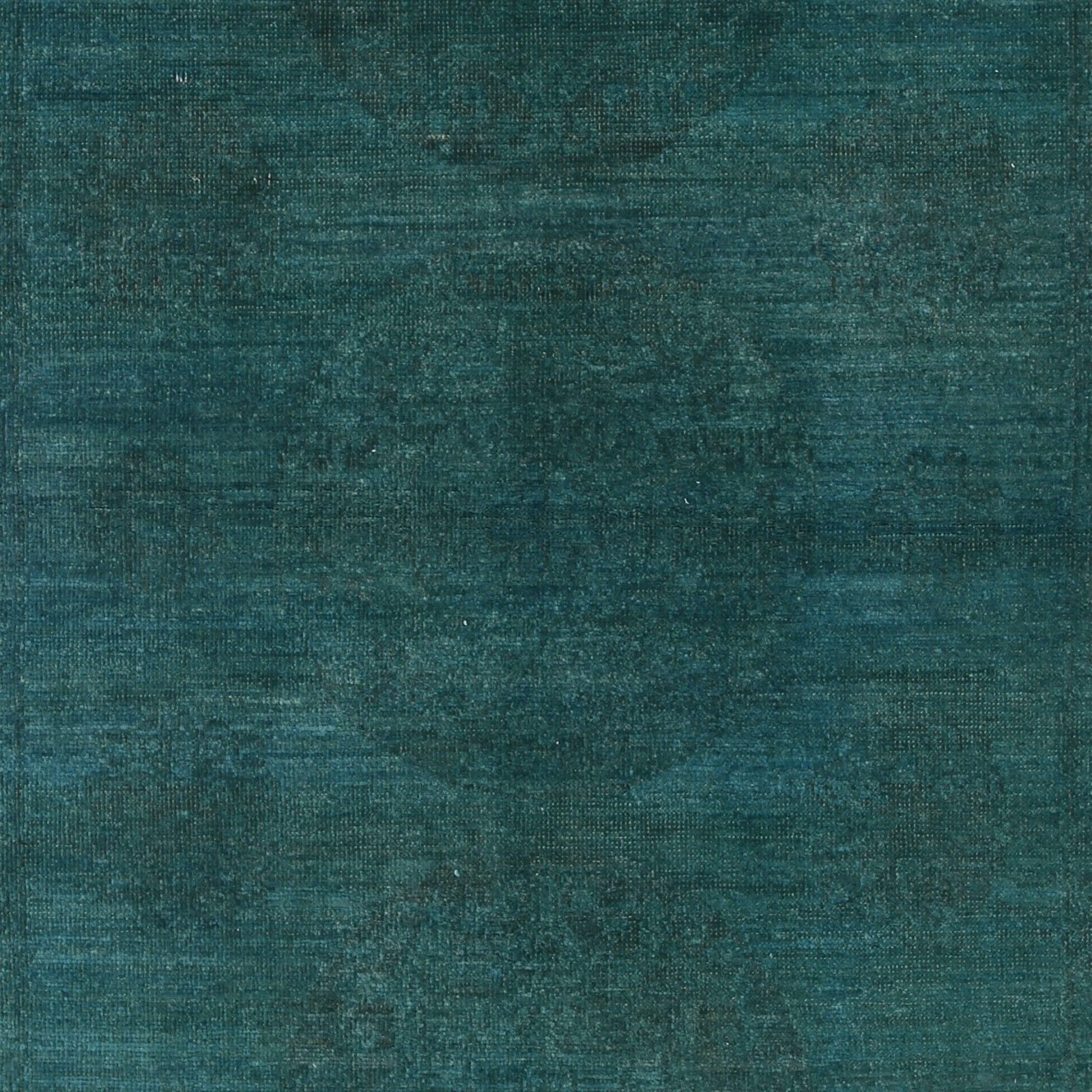 4x5,8 ft Hedendaags Vloerkleed in Blauwgroen. Handgeknoopt Accentkleed. 100% Wol photo buy