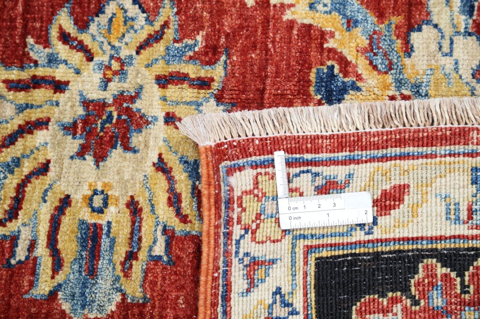 8,2 x 9,5 ft Handgeknoopt Rood, Marineblauw, Beige Wollen Vloerkleed. Traditioneel Bloemen Tapijt photo buy