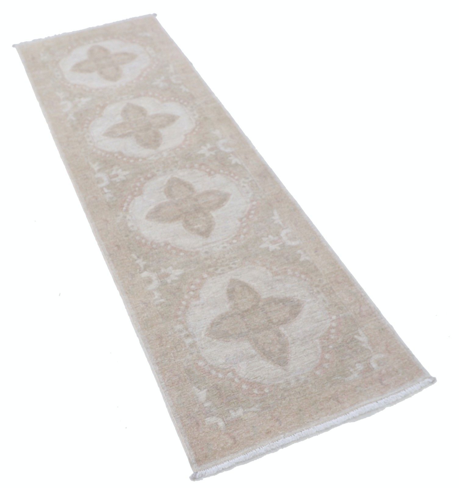 2x6.5 Ft Handmade Hallway Runner Rug. Beige Runner Rug For Corridor. Kitchen Rug photo furniture