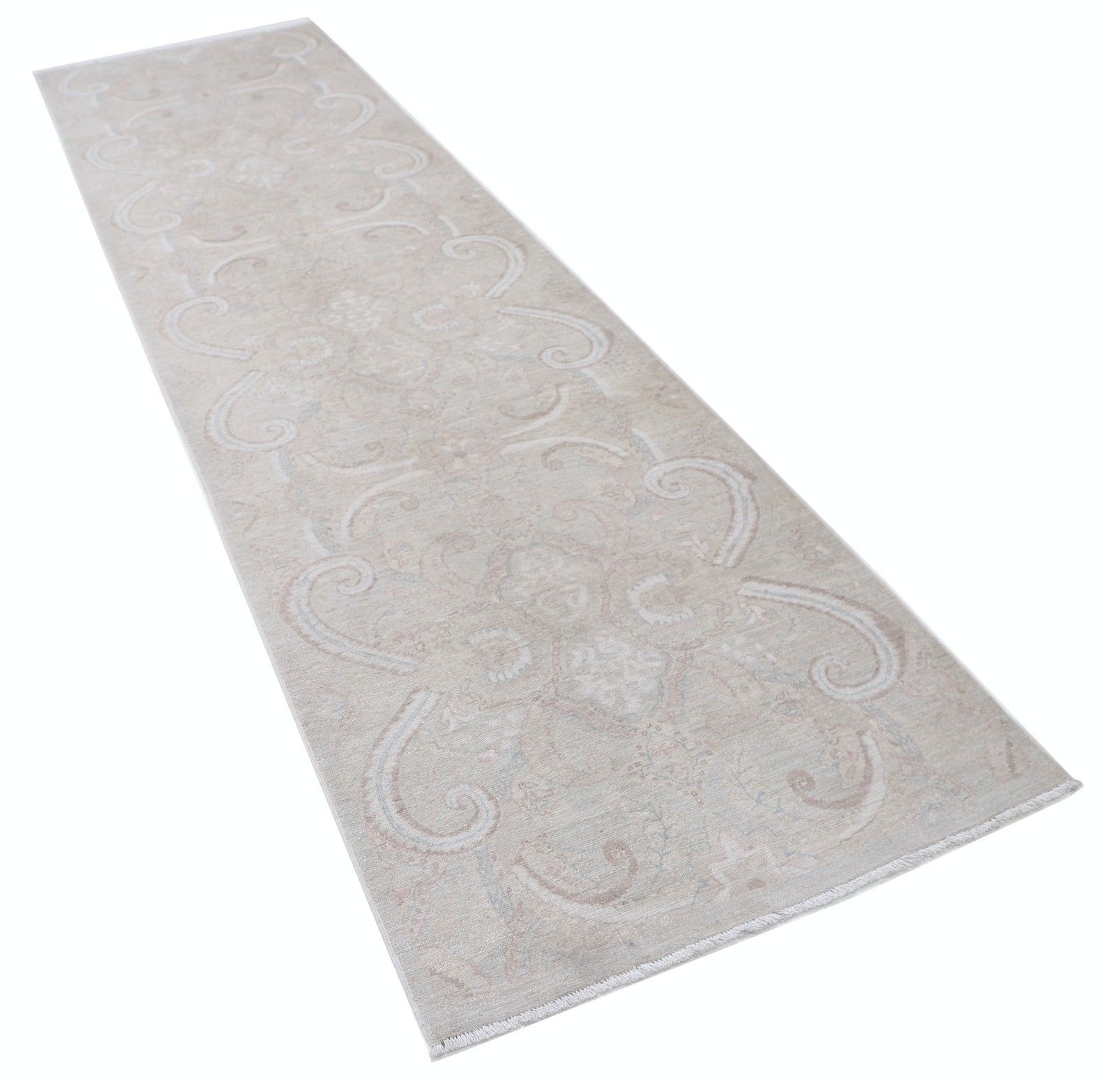 3x11 Ft Handmade Runner Rug. Hallway Runner Rug. Beige Kitchen Rug. Corridor Rug photo furniture
