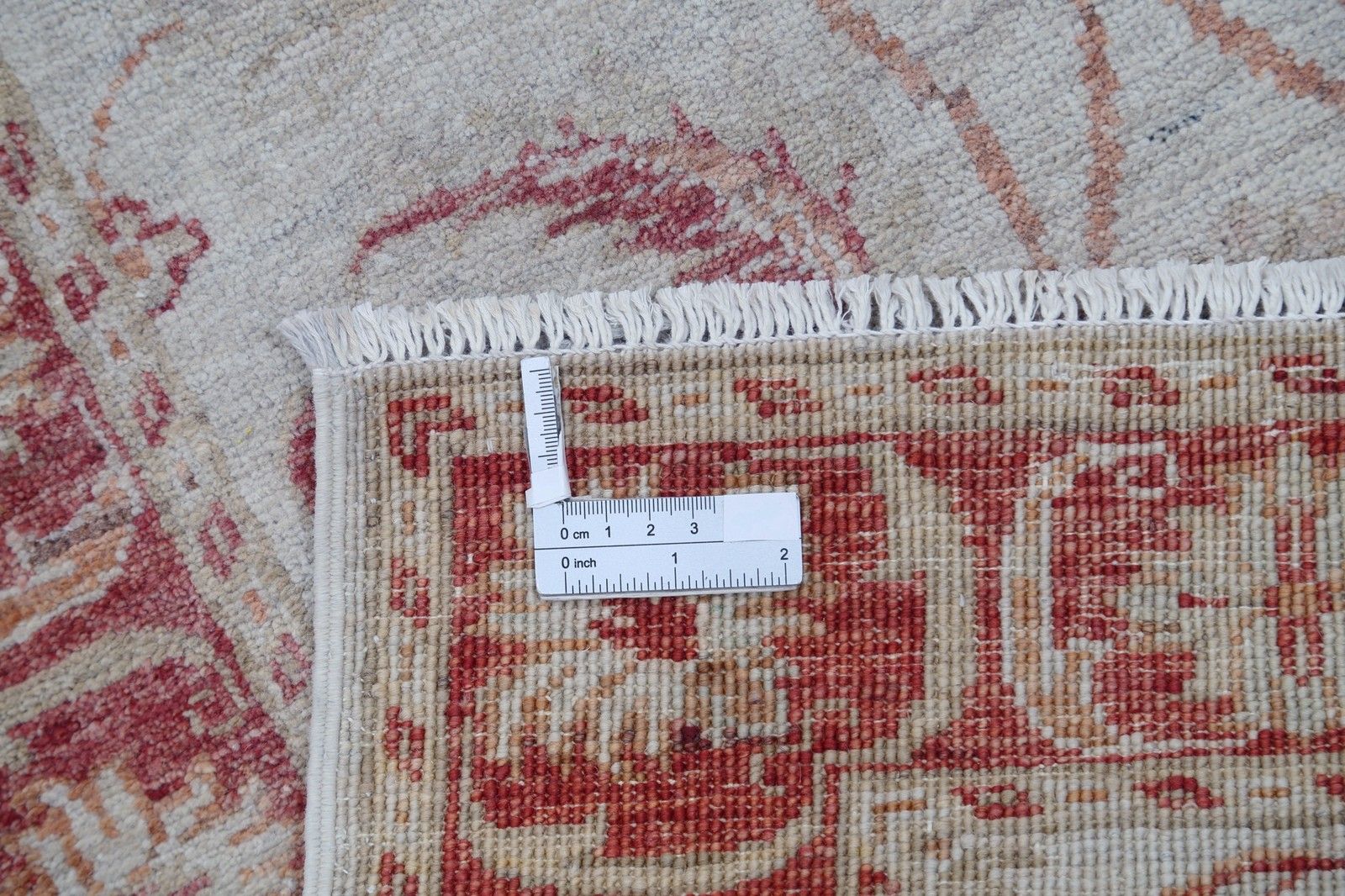 2.5x7.7 Ft Beige Hallway Runner Rug. Handmade Runner Rug For Corridor & Kitchen photo 908.0