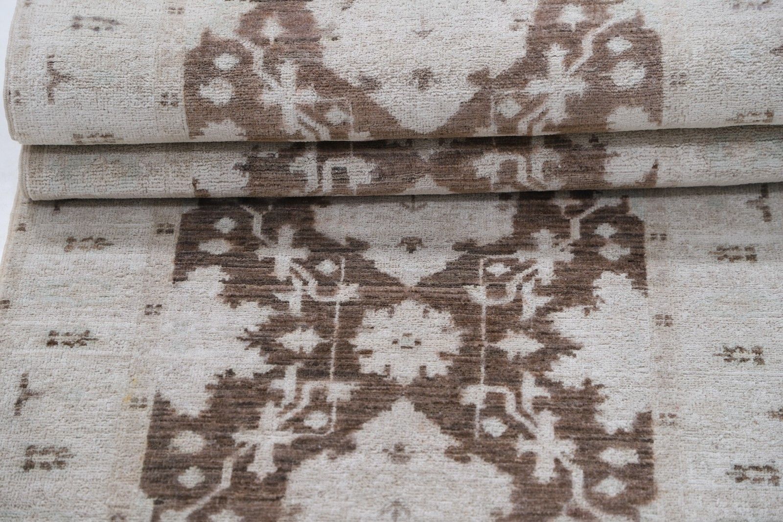 2,3x8,6 ft handgeknoopt loperkleed voor hal en gang. Gangkleed. Turks keukenkleed photo Textiel