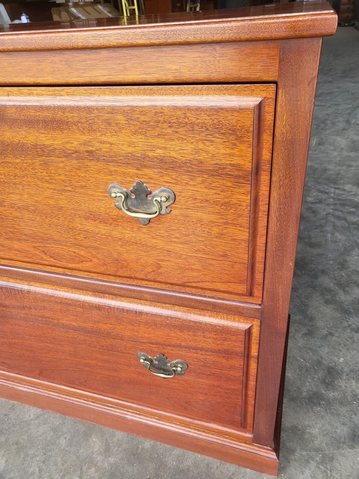 photo furniture Antique Repro Chest Of Drawers 2 Large Linen Drawers