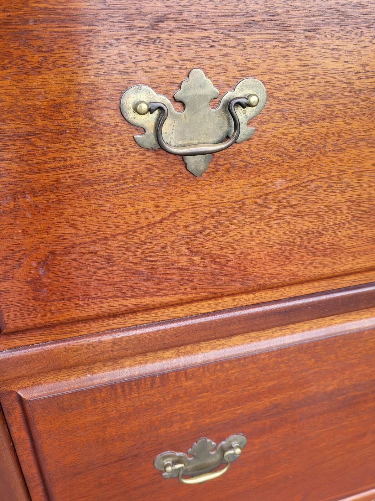 photo vinterior Antique Repro Chest Of Drawers 2 Large Linen Drawers