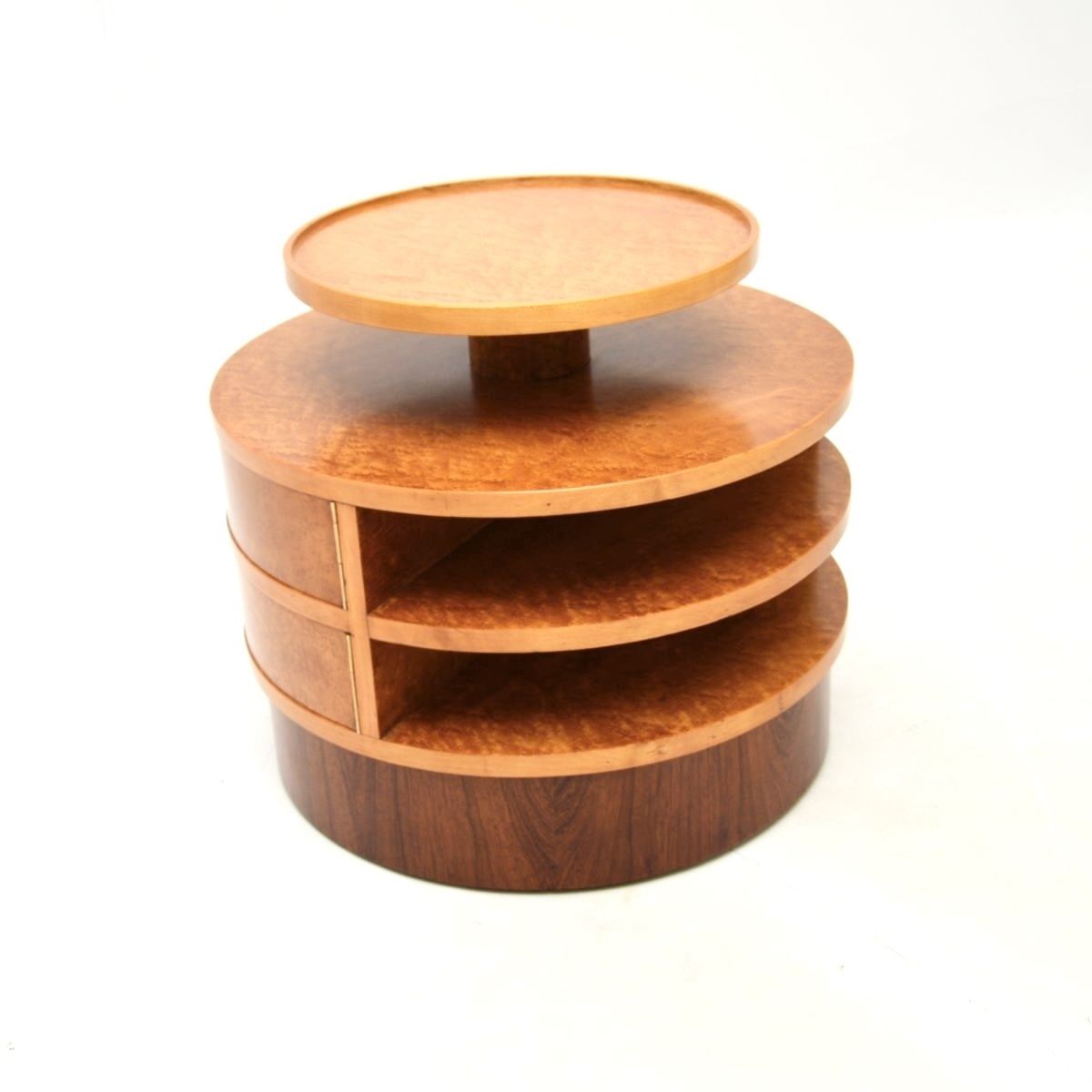 Art Deco Birds Eye Maple And Rosewood Occasional Table photo 1625.0
