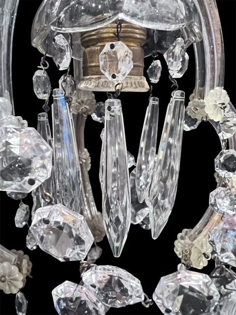 One Light Italian Marie Theresa Antique Chandelier photo 370.0