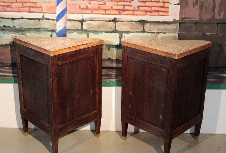 4254.93 Pair Of Encoignures Louis XVI 19th photo