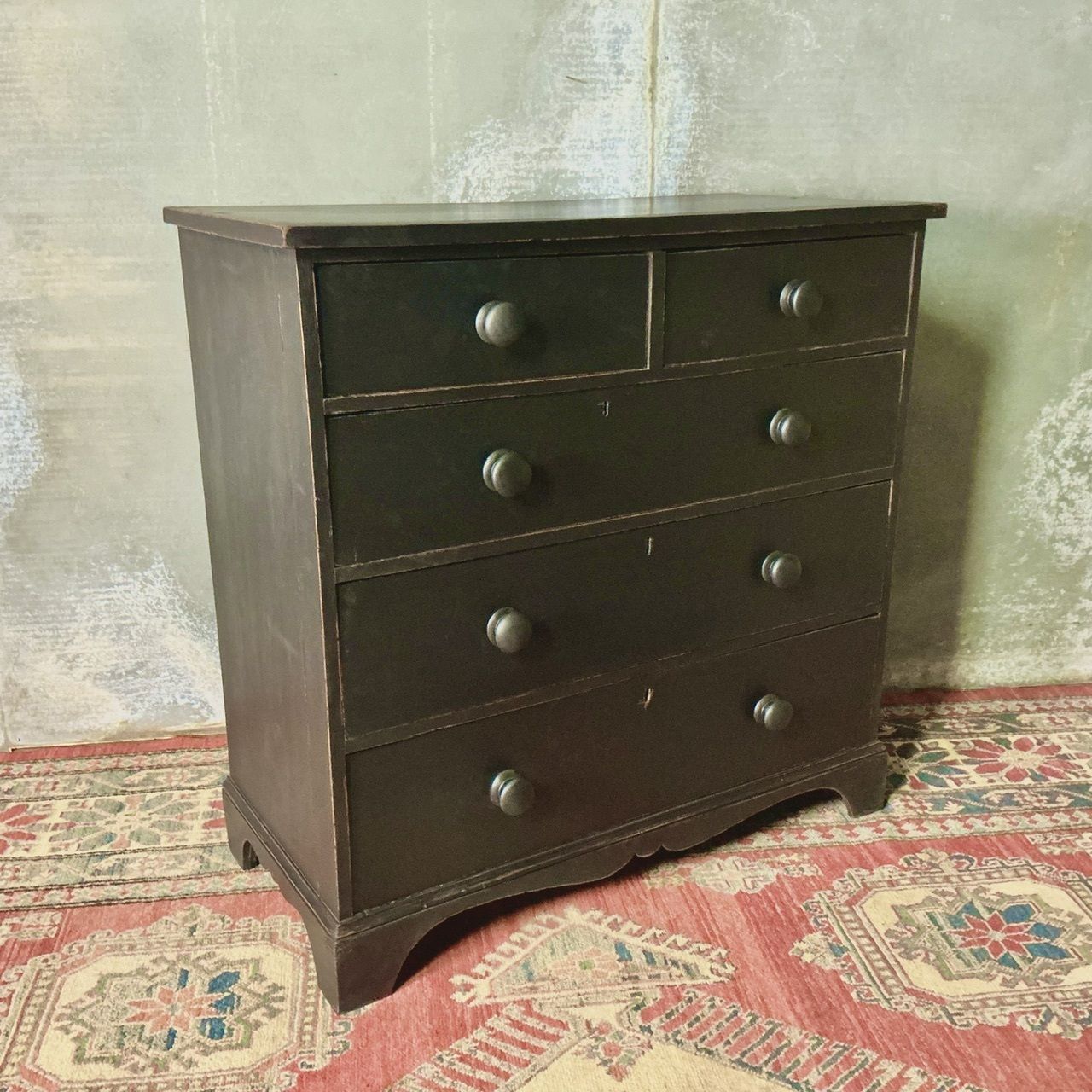 Victorian Painted Chest, 1800s photo for sale
