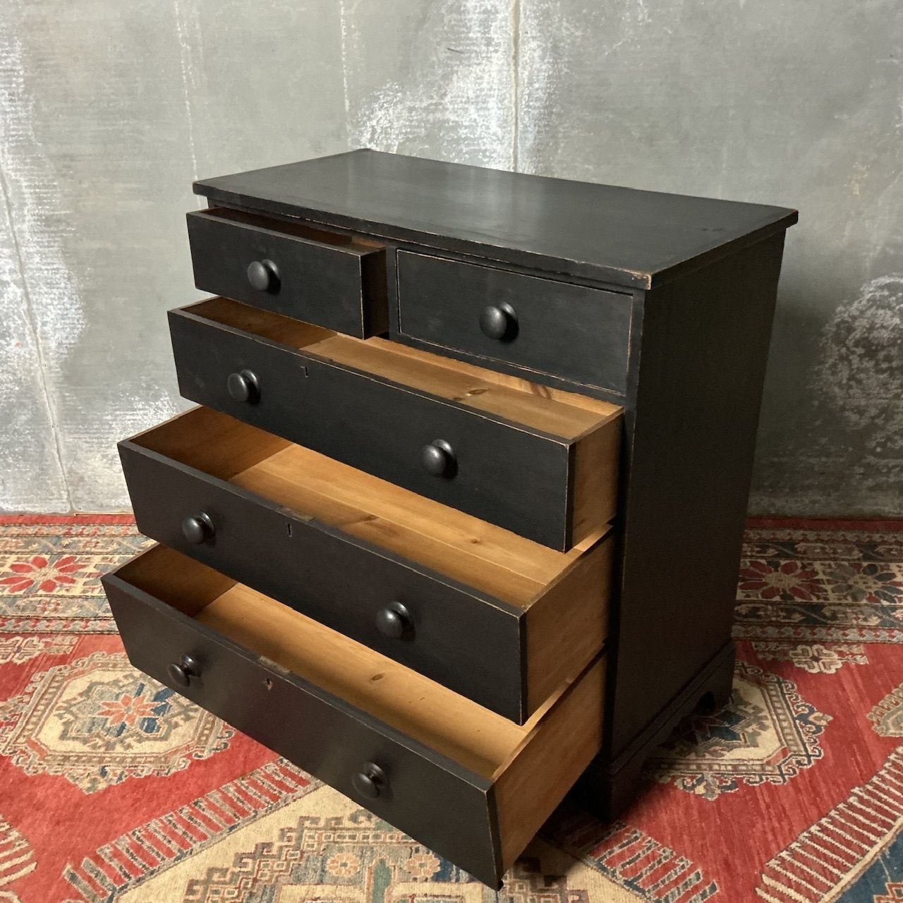 Victorian Painted Chest, 1800s photo Furniture