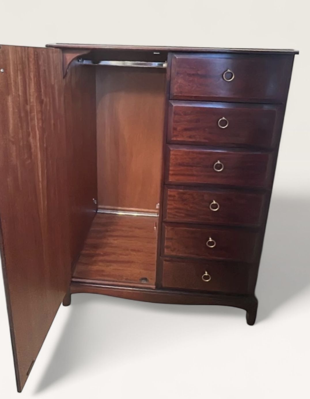 Stag Minstrel Mini Tallboy Wardrobe With Drawers photo furniture