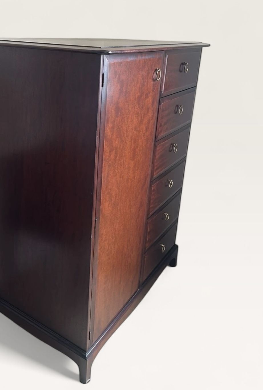 Stag Minstrel Mini Tallboy Wardrobe With Drawers photo for sale