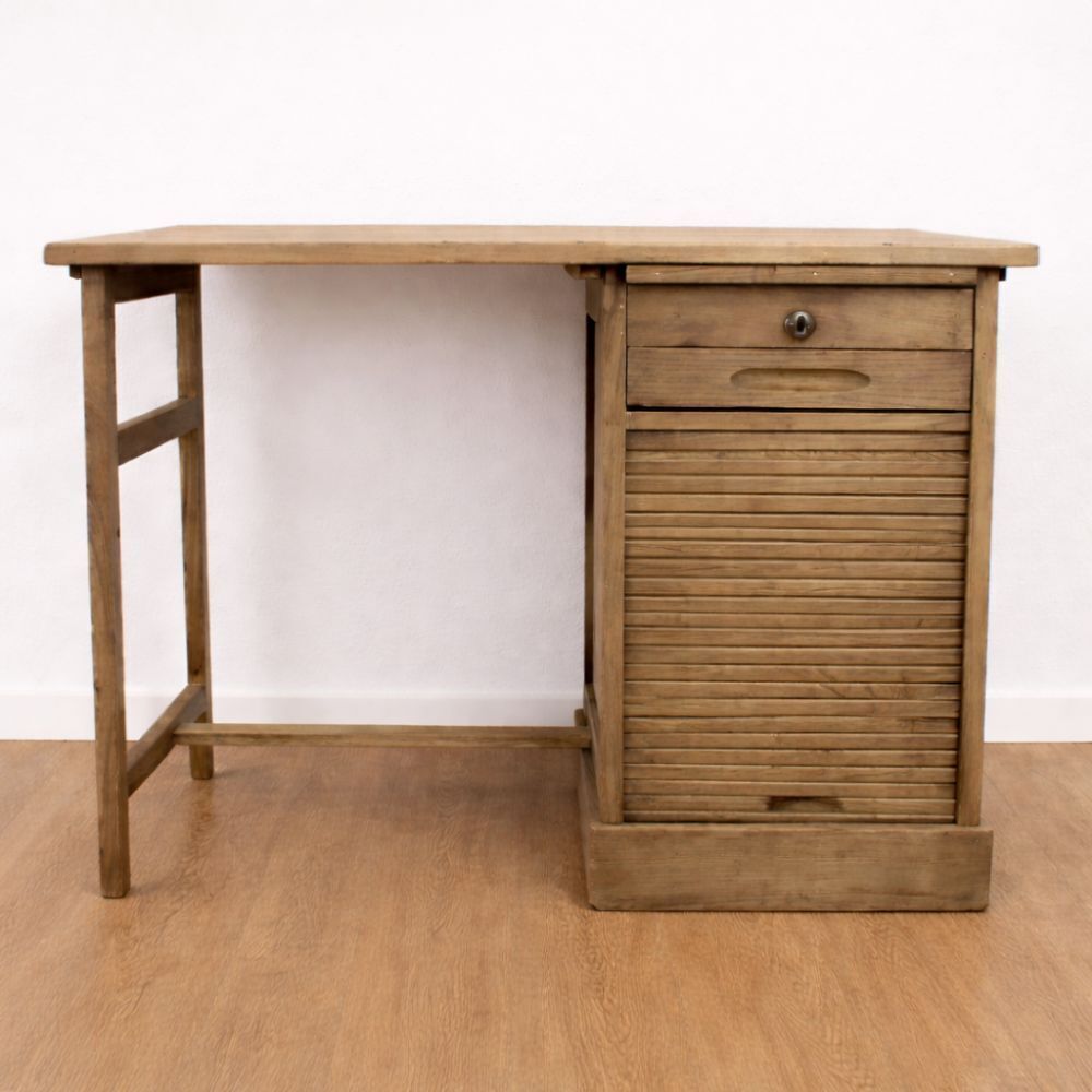 Vintage Oak Desk From The 1940s photo furniture