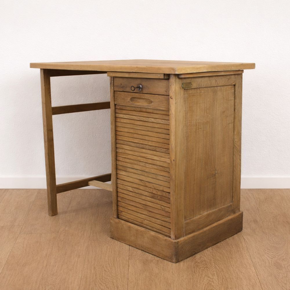 Vintage Oak Desk From The 1940s photo Furniture