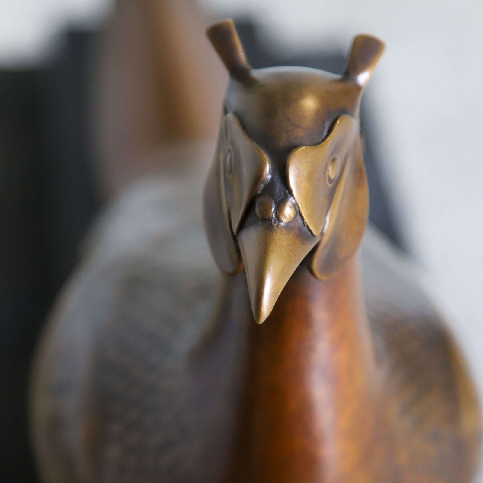 6450.0 Bronze Pheasant Sculpture By David Norris Frss, Limited Edition 1/9, Lost‑Wax Cast photo