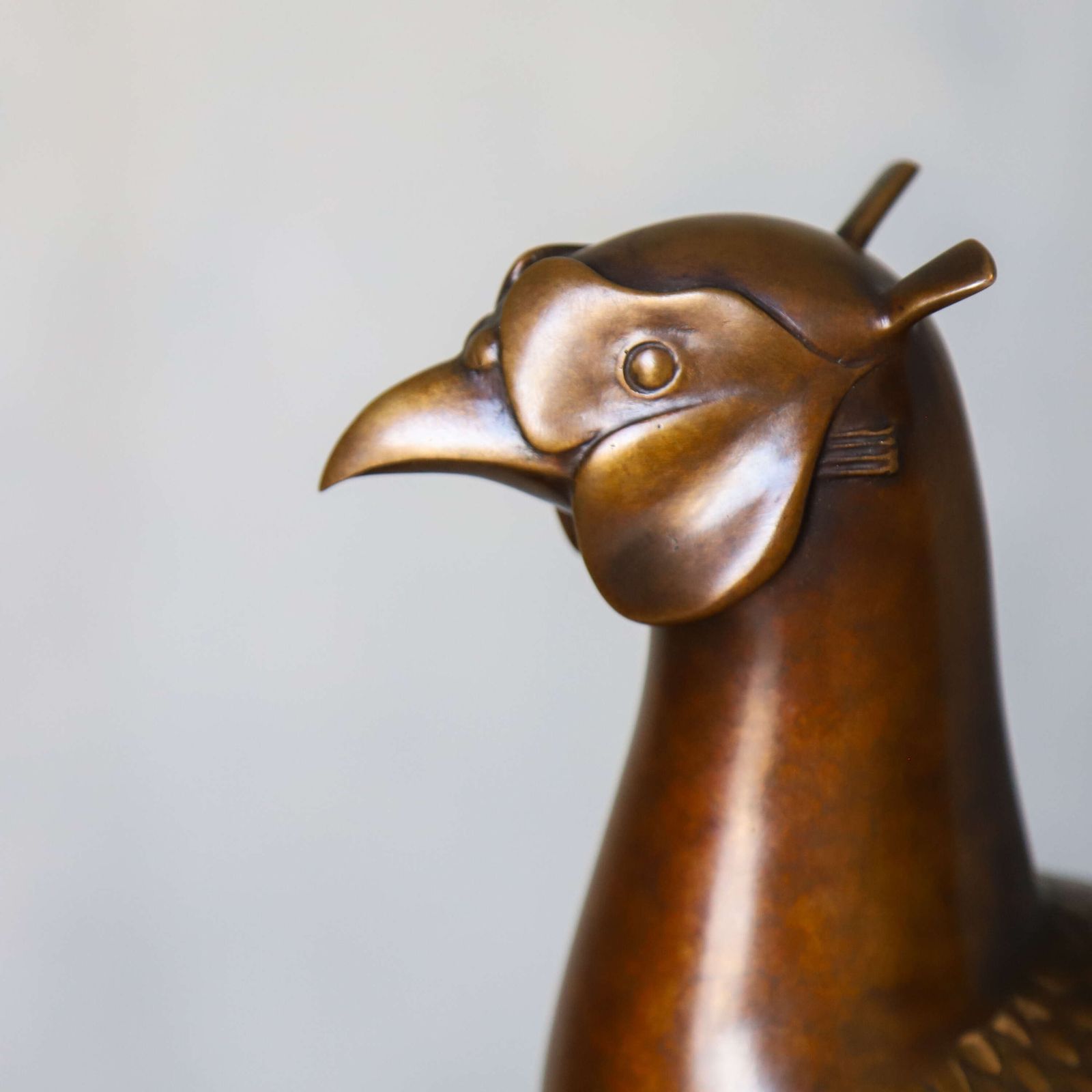photo vinterior Bronze Pheasant Sculpture By David Norris Frss, Limited Edition 1/9, Lost‑Wax Cast