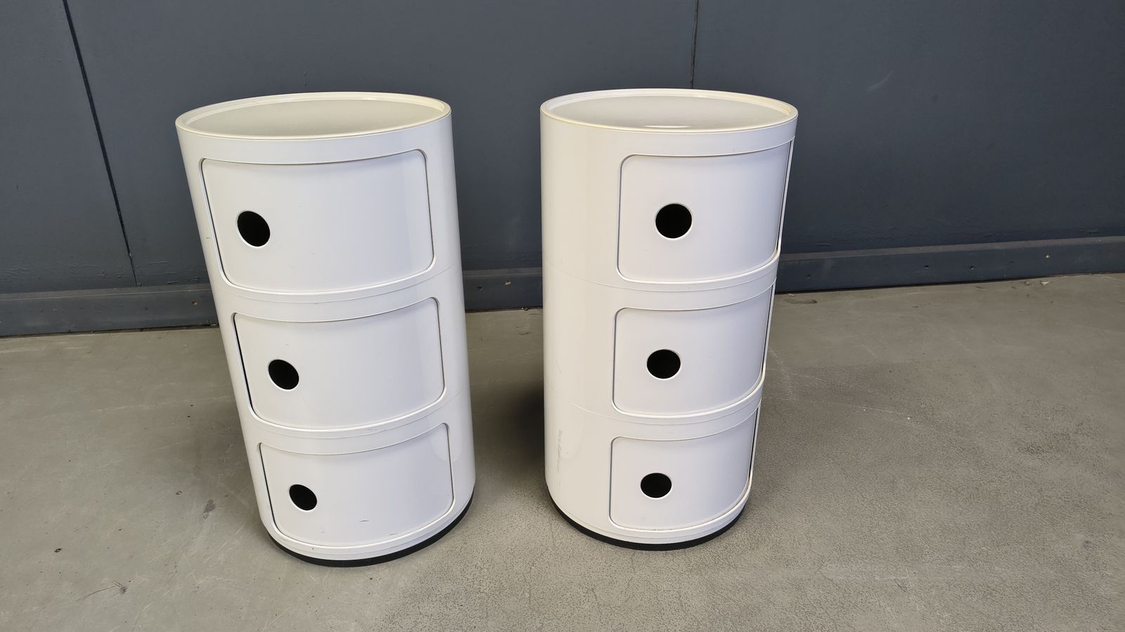 Pair Of Bedside Cabinets By Anna Castelli Ferrieri For Kartell, 1960s photo vintage