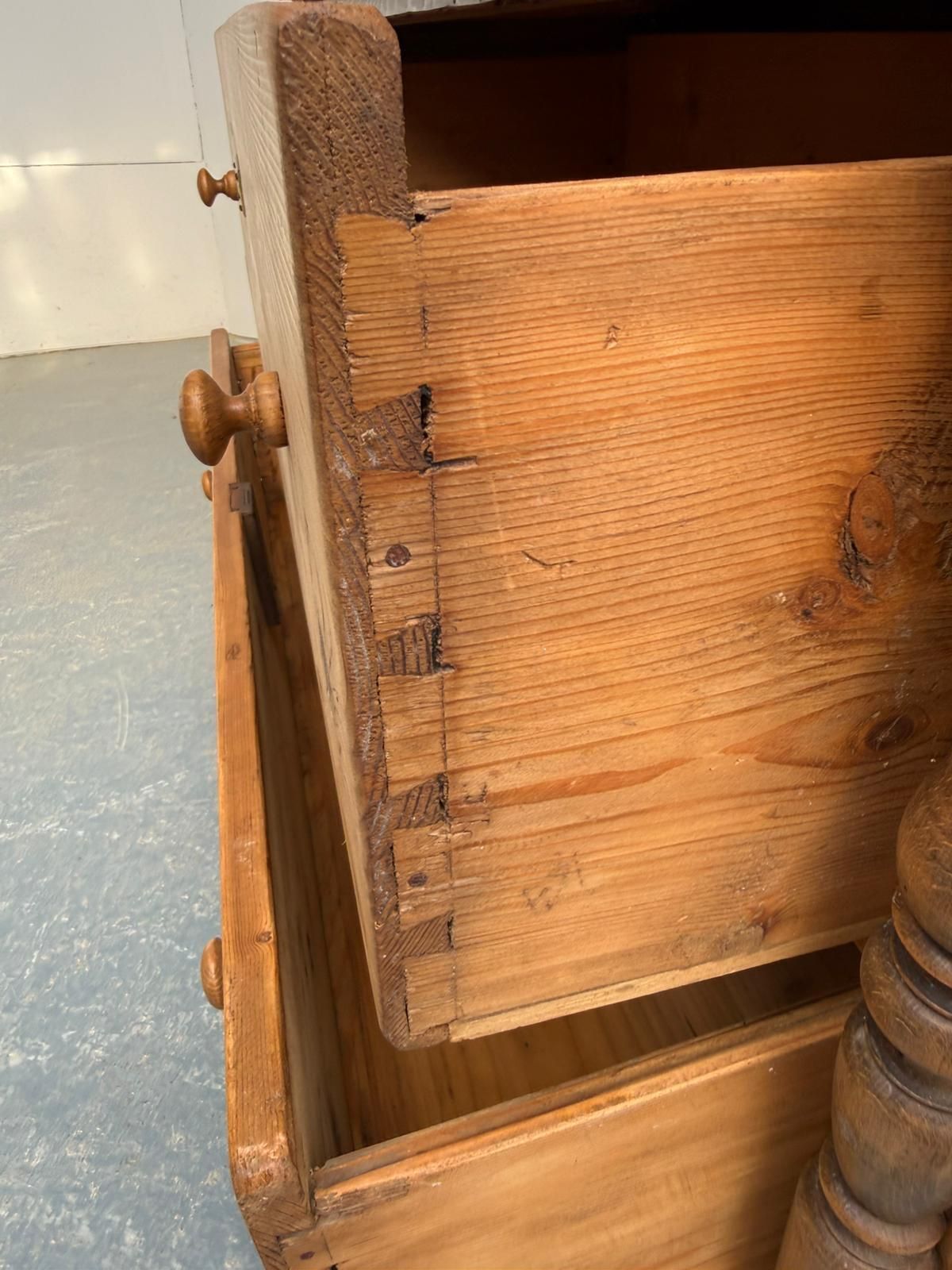 photo for sale A Quality Pine Hungarian Waxed Georgian 3 Drawer Chest Of Drawers