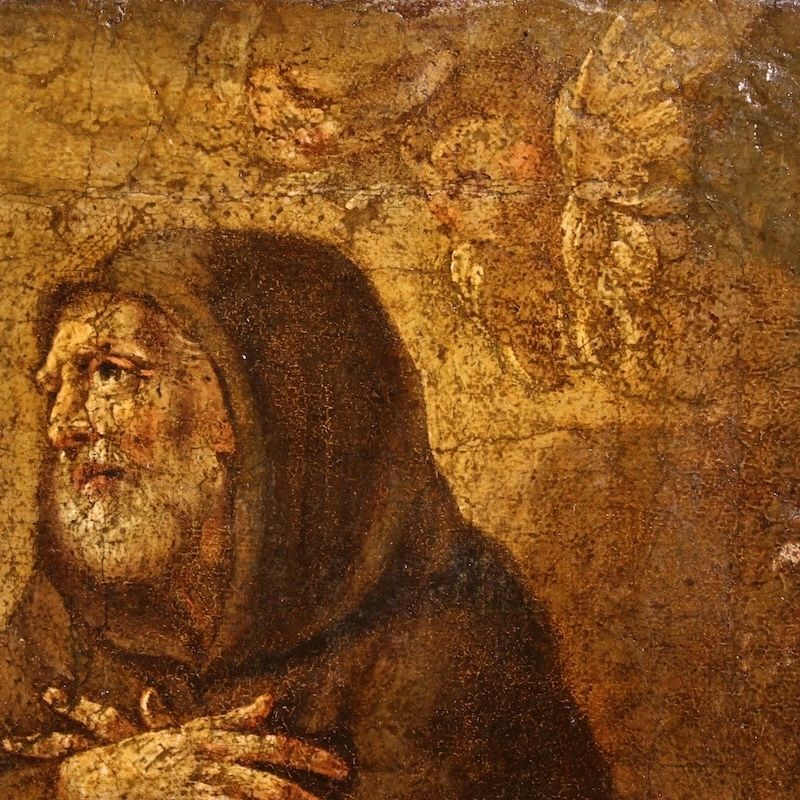 photo furniture Antiek Italiaans schilderij – De Heilige Franciscus van Paola, 17e eeuw