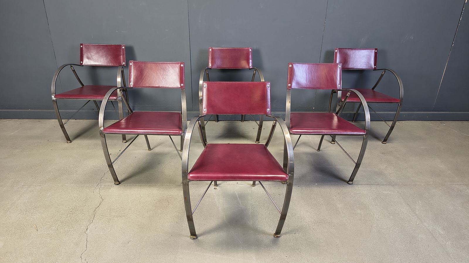 1250.0 Vintage Dining Chairs By Segis Italy, 1980s photo