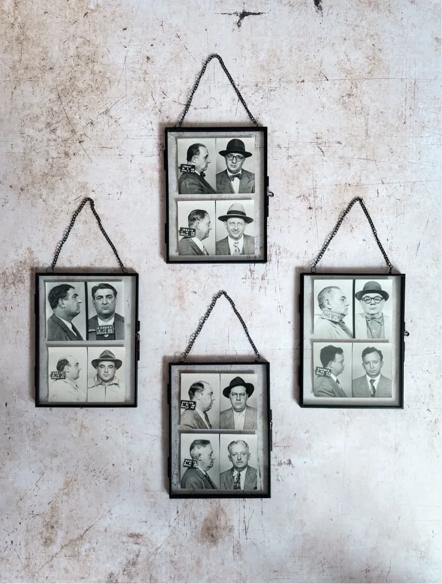 Set Of 20th Century Vice Squad Mugshots (Set 1 Of 2)