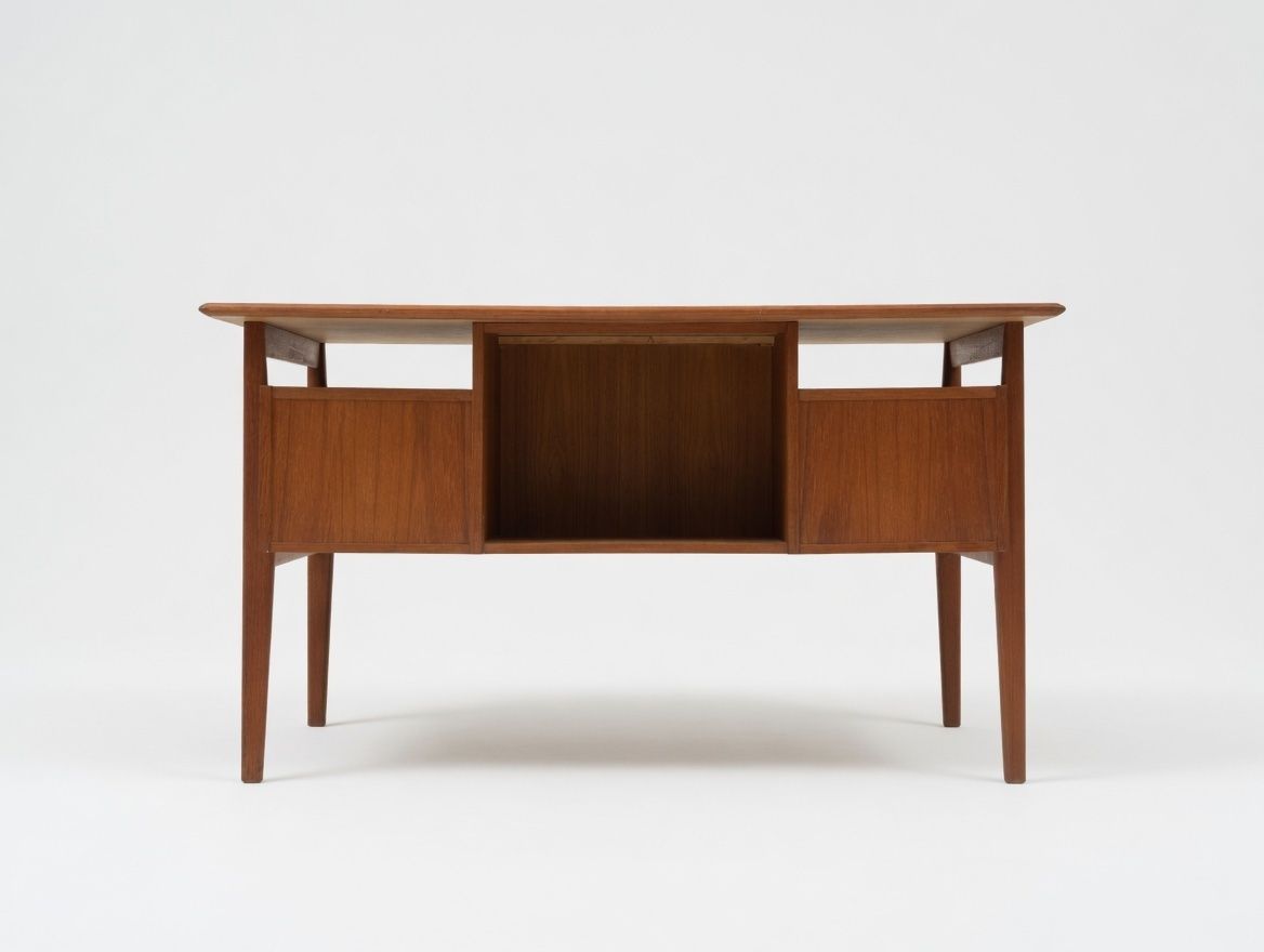 Teak Desk By Gunner Nielsen For Tibergaard, 1960s. photo buy