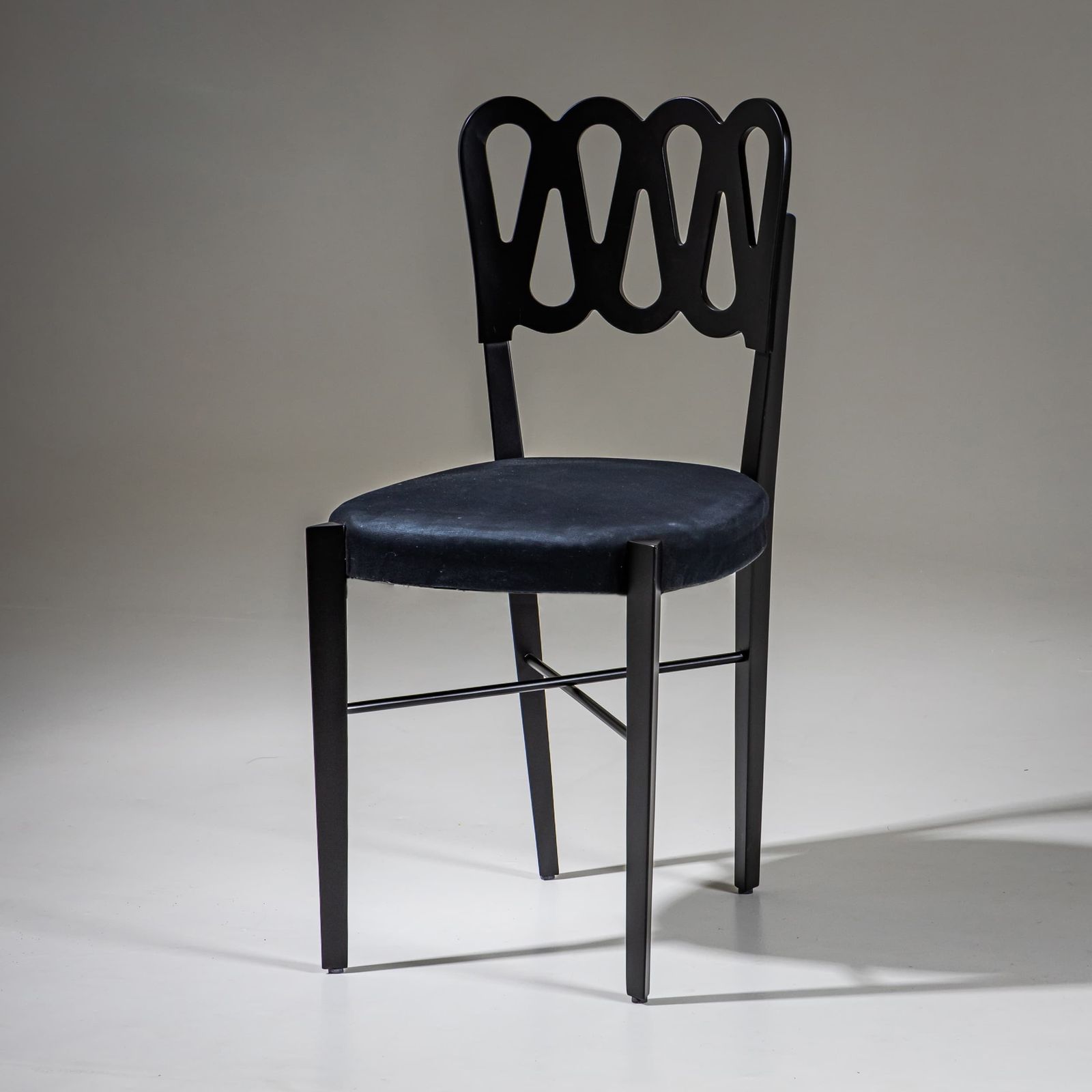 Set Of Four Dining Chairs, Model G6g By Gio Ponti For Montina, Italy, 1969 photo vinterior