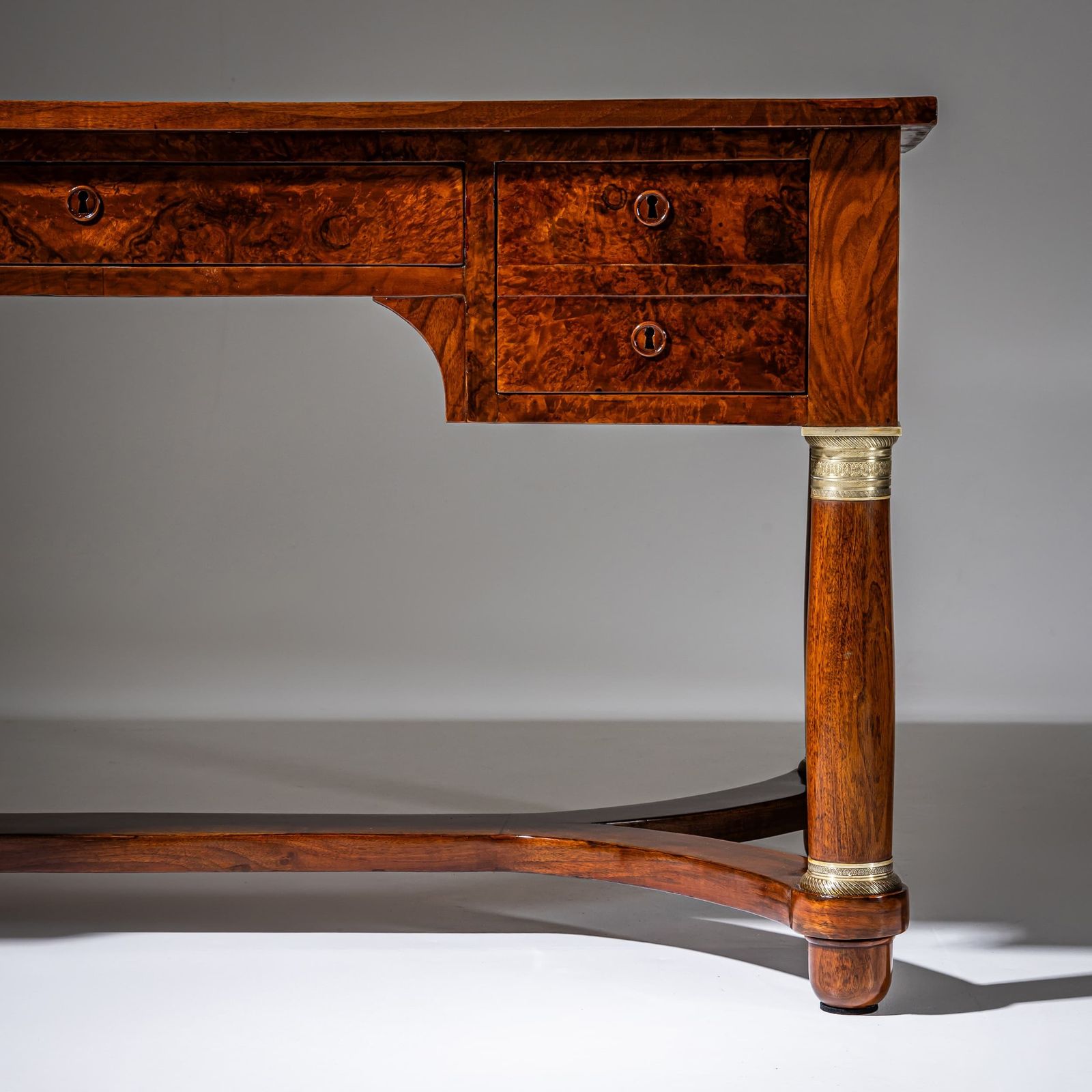 photo furniture Charles X Style Bureau Plat, France, 19th Century