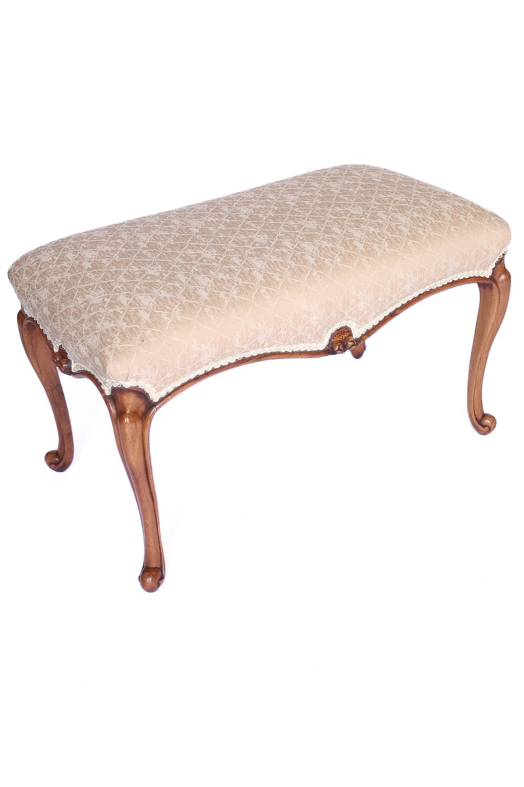 Victorian Walnut & Carved  Window Seat photo 500.0