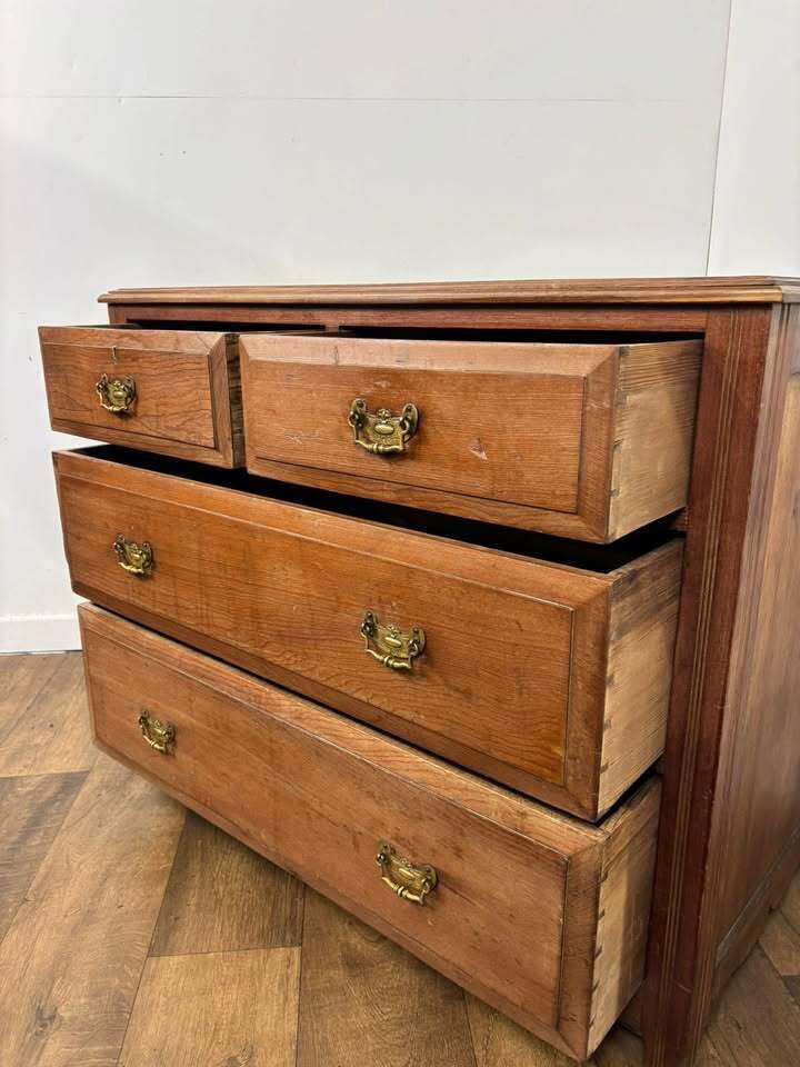 Edwardian Satinwood Chest Of Drawers photo Furniture