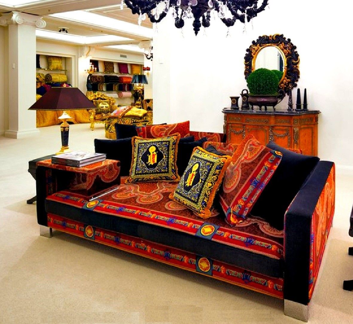Pair Of Rrp £6,000 Versace Italy 2003 Ilian Rachov Designed Ottoman Footstools photo furniture