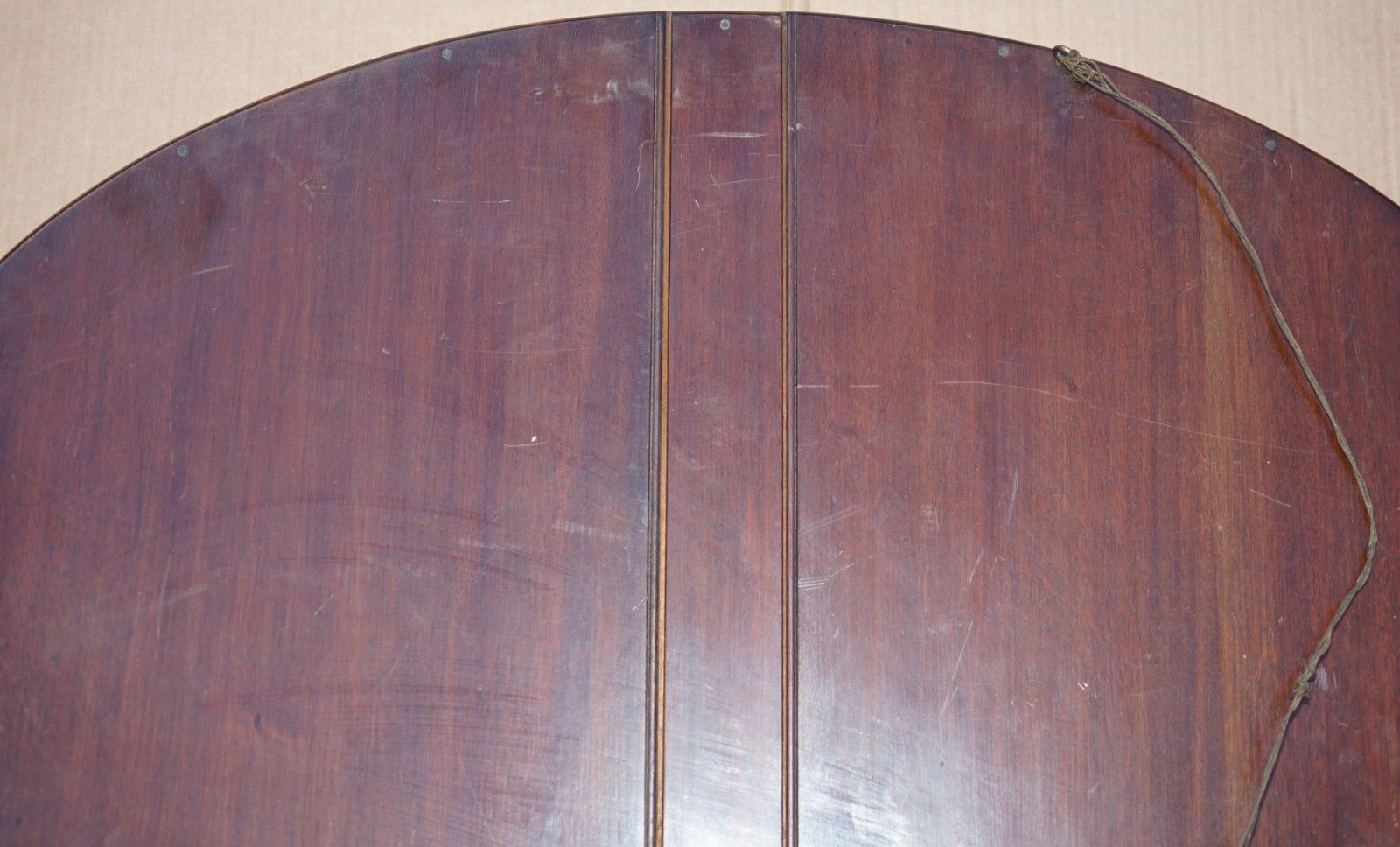 photo furniture Sublime Antique Art Deco Mercury Plate Venetian Mahogany Framed Oval Mirror