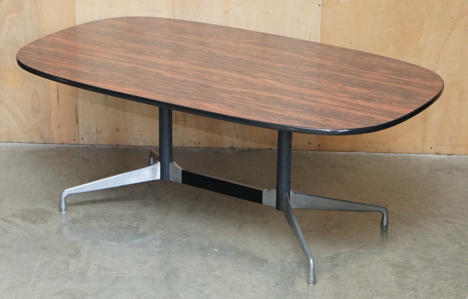 Vintage Mid Century Modern Herman Miller Eames Rosewood Conference Table photo furniture