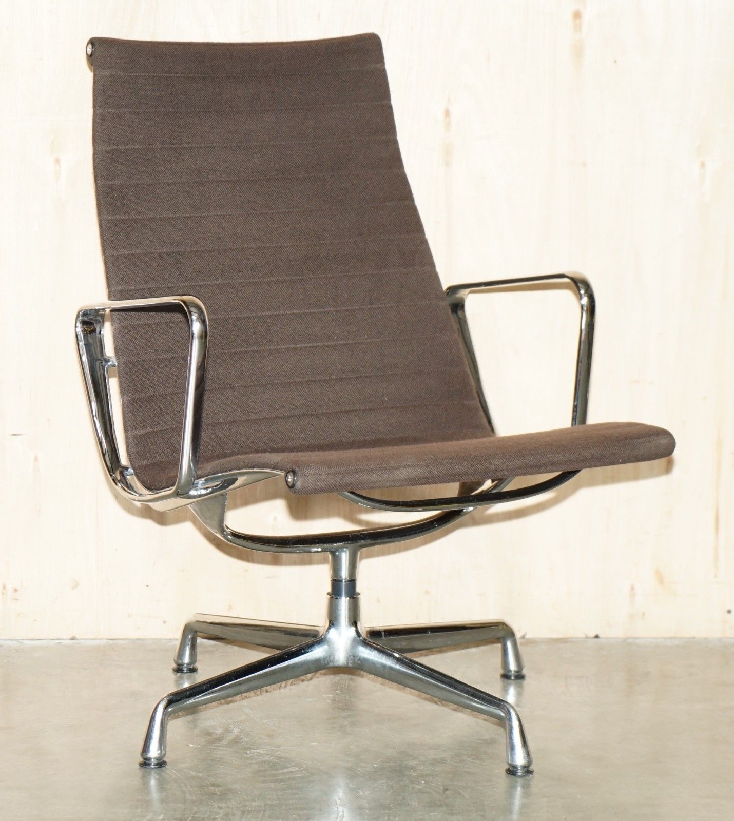 1 Of 3 Brown 1987 Vitra Eames Herman Miller Ea 116 Model Office Swivel Chairs photo furniture