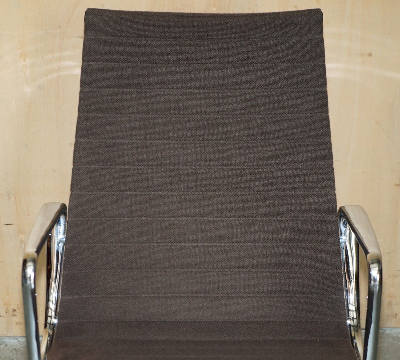 1 Of 3 Brown 1987 Vitra Eames Herman Miller Ea 116 Model Office Swivel Chairs photo for sale