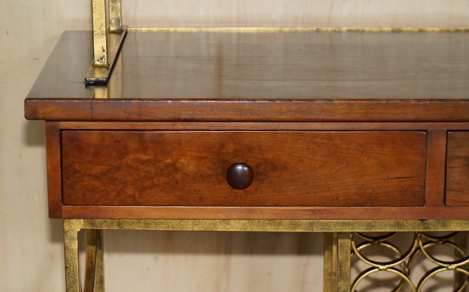 Stunning American Mid Century Modern Circa 1960's Mahogany & Brass Dry Bar photo Furniture