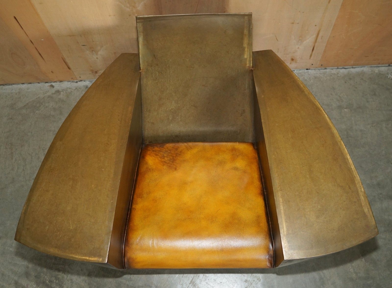 Original 1980's Jonathan Singleton Easy Number One Cubist Modernist Armchair photo vinterior