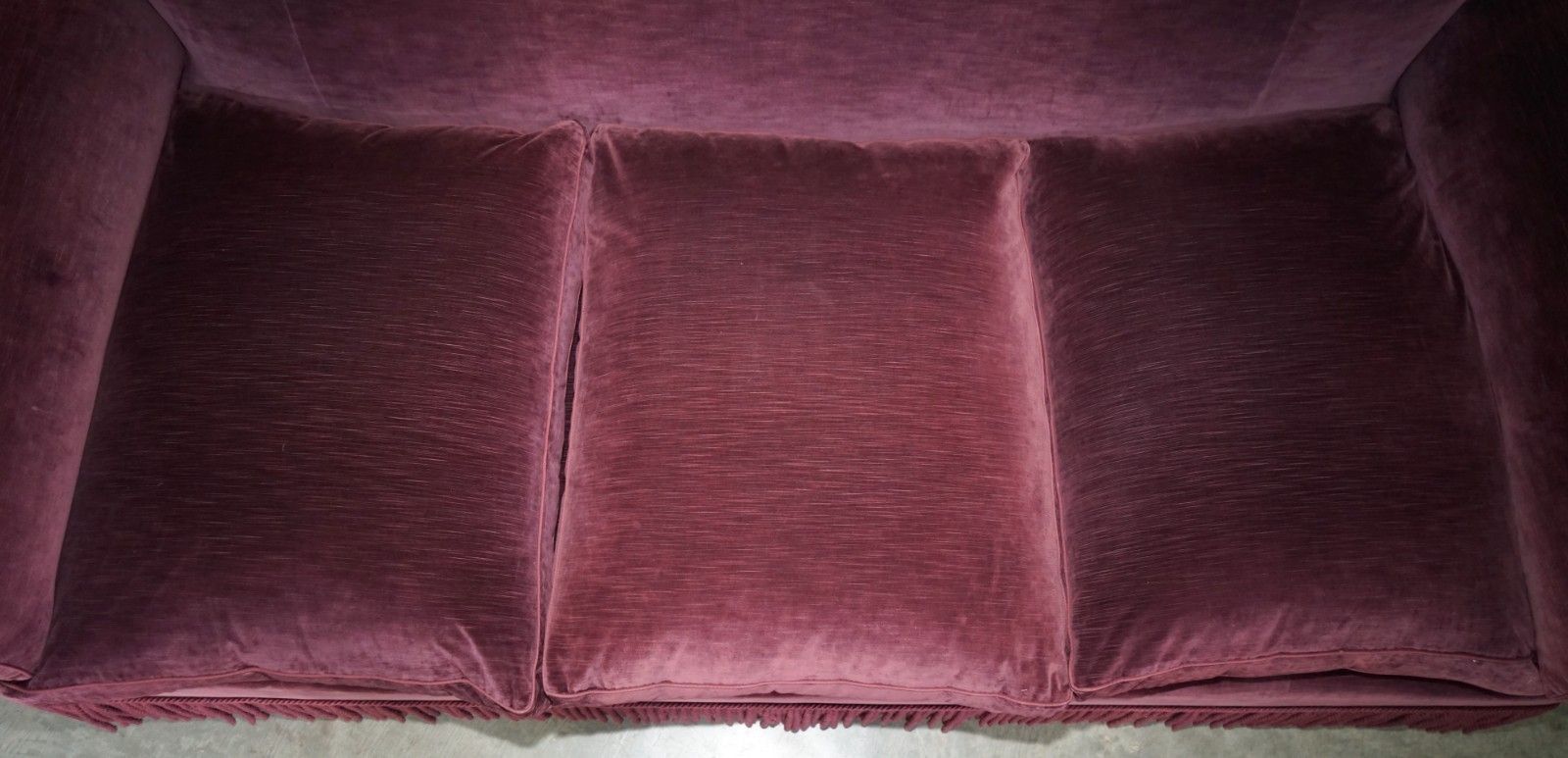 photo for sale Massive Howard & Son's Wimbourne Three Seat Cushion Arm Sofa 257x122cm