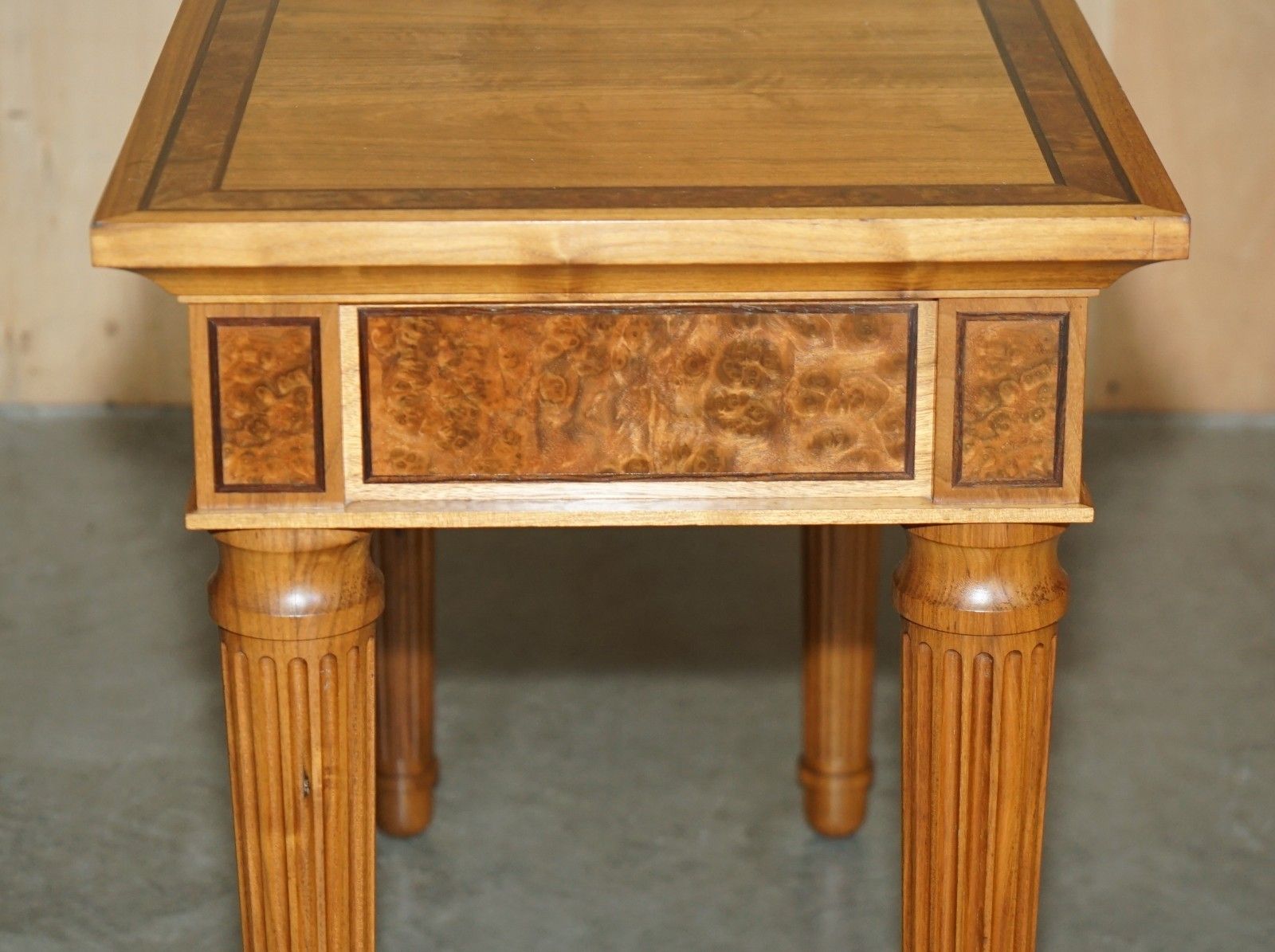 photo vintage Stunning Rrp £12000 Viscount David Linley 1993 Stamped Burr Walnut Console Table