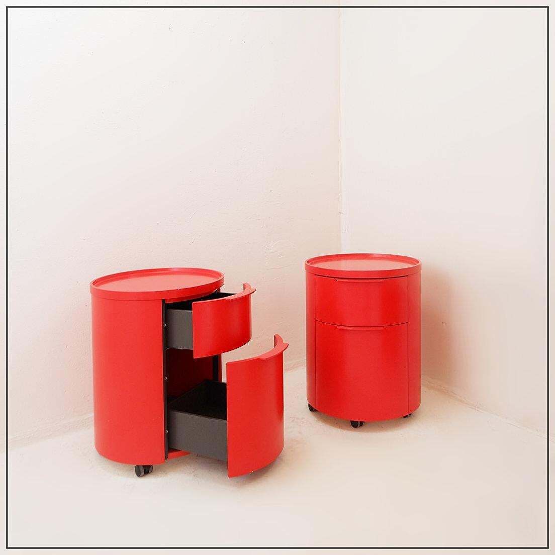 Pair Of Cylindrical Drawer Units Conga   Thomas Althaus For Schönbuch   21th photo Furniture