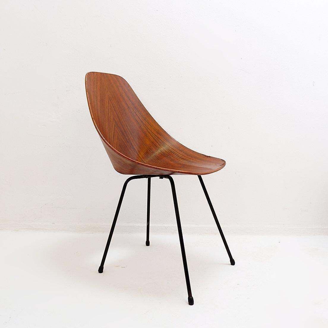 'Medea' Dining Chair By Vittorio Nobili For Fratelli Tagliabue   1955 photo vinterior