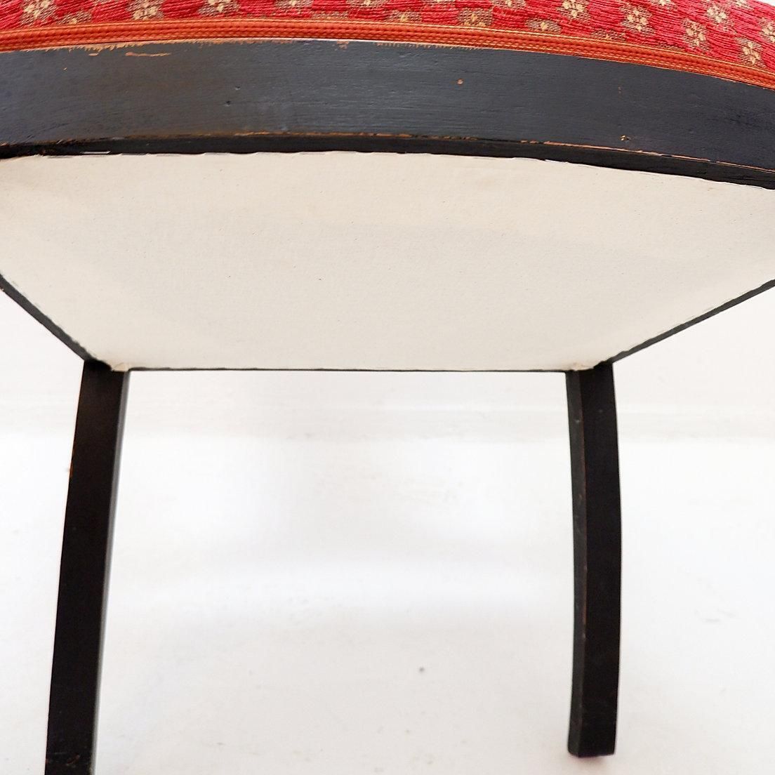 photo furniture Empire Style Black And Gold Armchair   19th Century