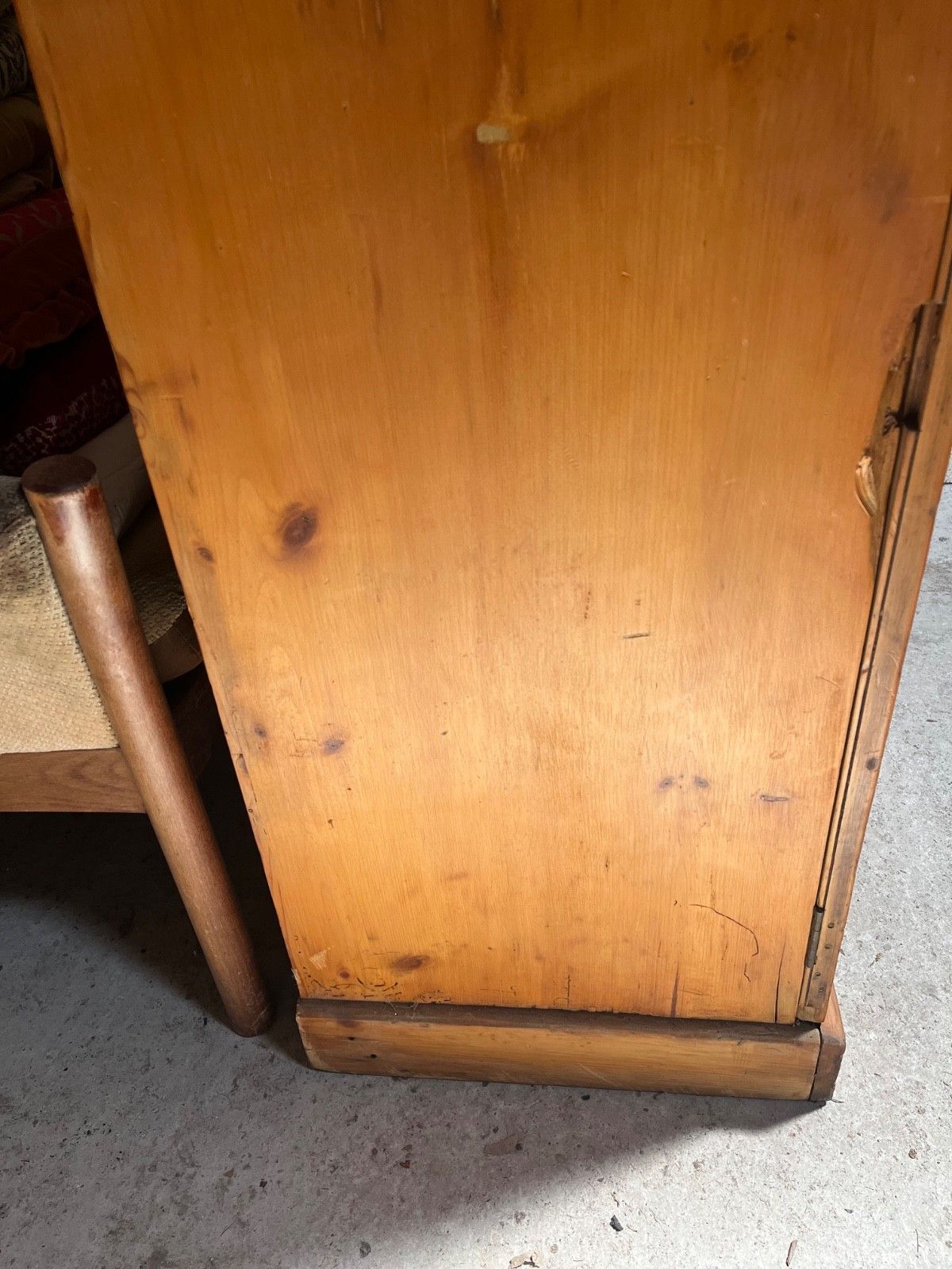 Antique/Vintage Glazed Pine Cupboard, Dresser Top, Bookcase Military Issue photo vintage