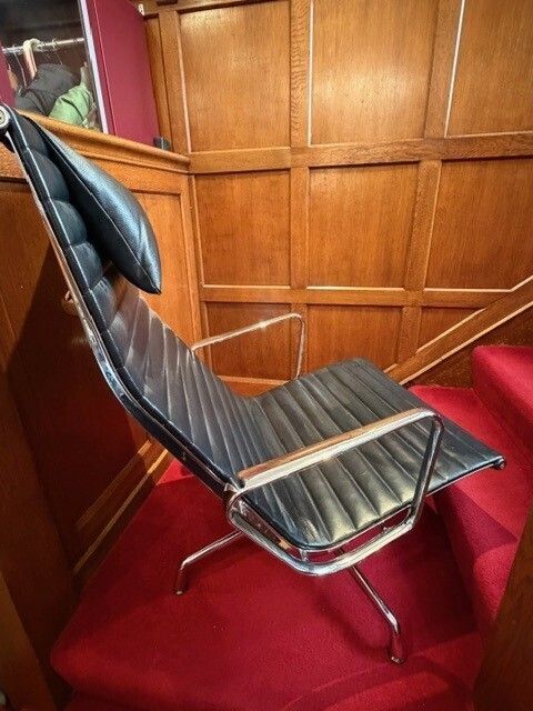 2 Charles & Ray Eames Aluminium Chairs Ea 124 – Lounge 1958 photo vintage