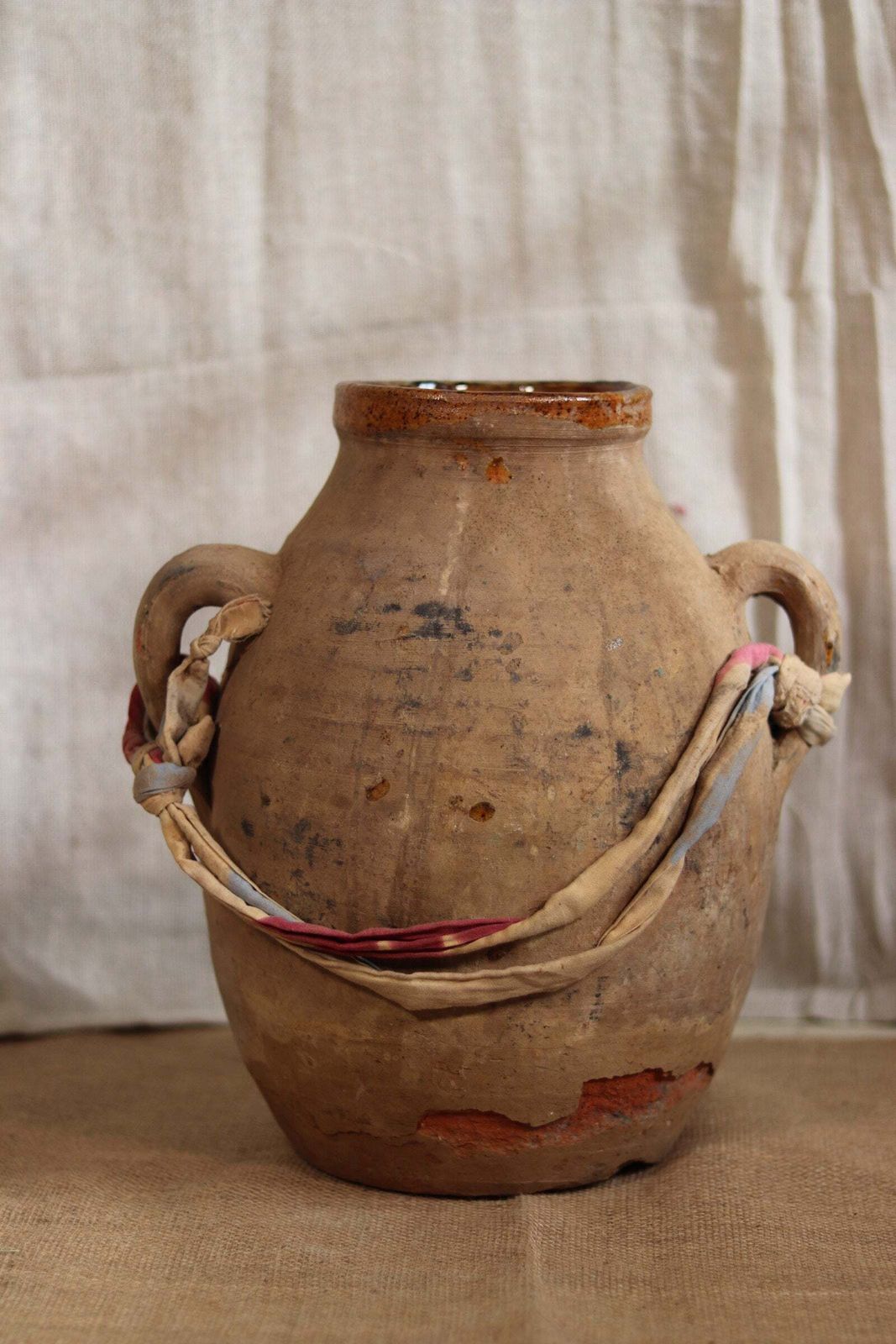 Large Berber Terracotta Oil Pot | No. 10 photo furniture