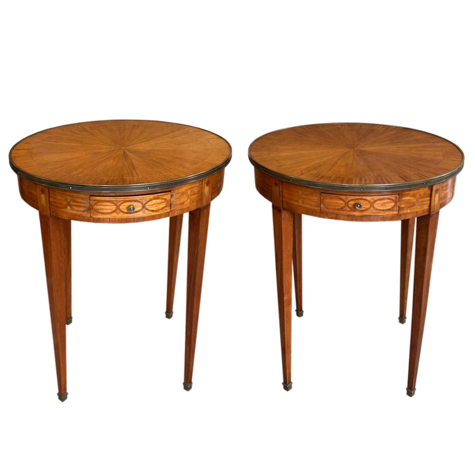 Pair Of French Early 20th Century Bouillotte Tables