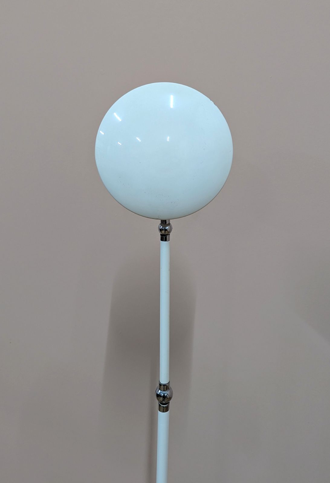 Original Mid Century 1970s White Floor Lamp By Hala Zeist – Fully Restored photo furniture