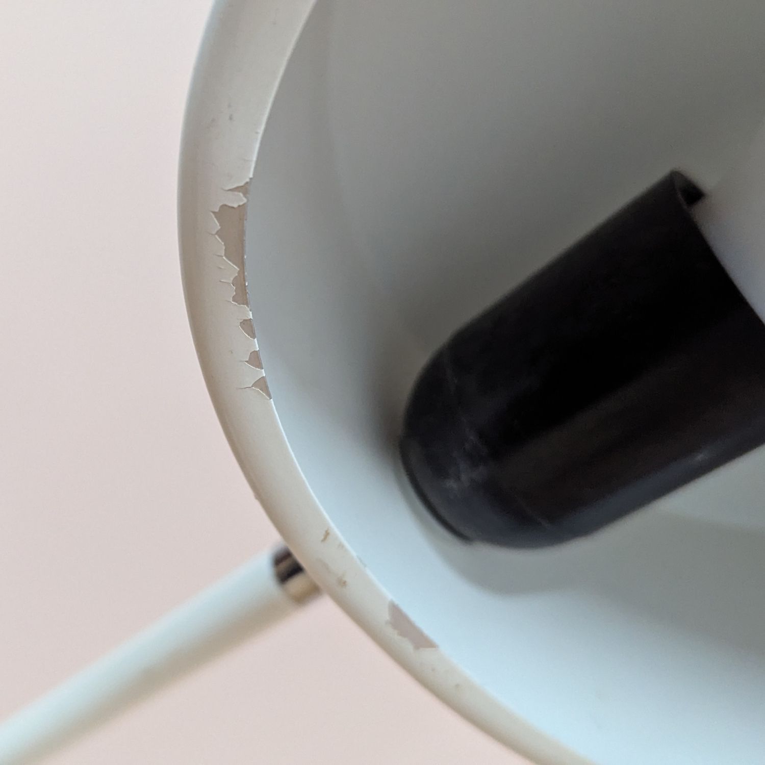 Original Mid Century 1970s White Floor Lamp By Hala Zeist – Fully Restored photo vinterior