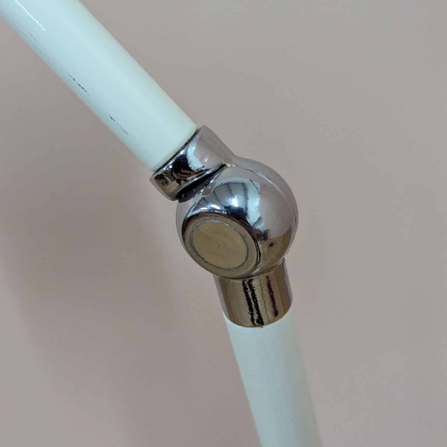 photo furniture Original Mid Century 1970s White Floor Lamp By Hala Zeist – Fully Restored