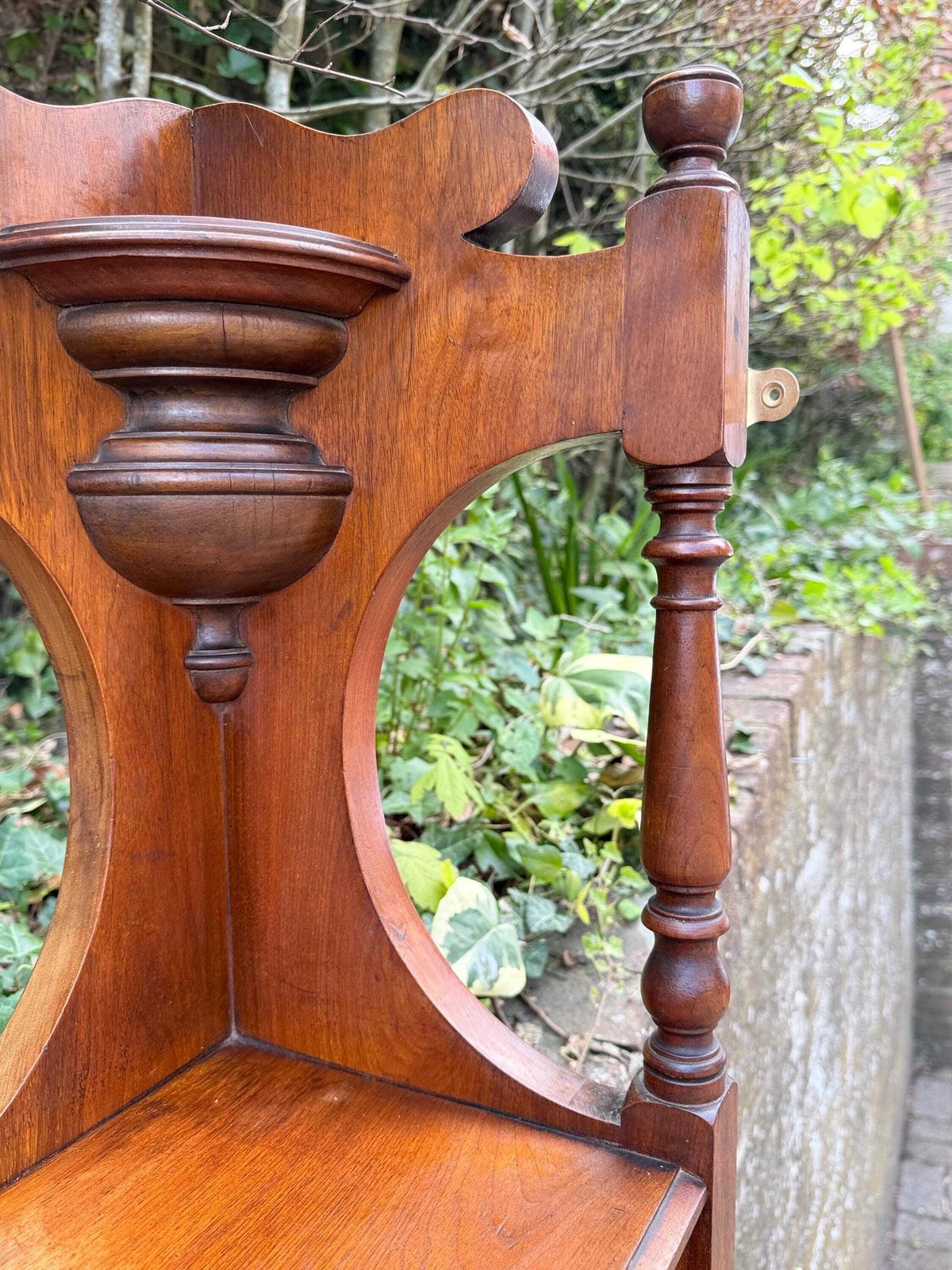 Edwardian Satinwood And Walnut Corner Shelf Antique Furniture Fragment, Architectural Shelf Unit photo Furniture